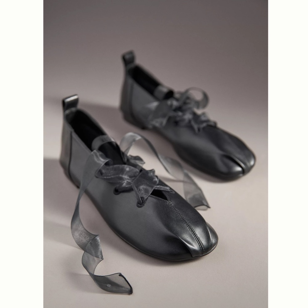 Reike Nen Organza Ribbon Ballet Flats